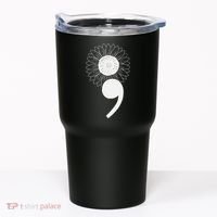 Mental Health Sunflower Semicolon Tumbler thumb 0