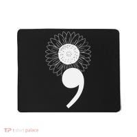 Mental Health Sunflower Semicolon Mousepad thumb 0