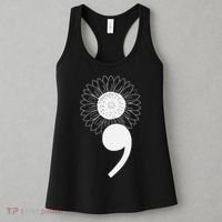 Mental Health Sunflower Semicolon Women's Tank Top thumb 3