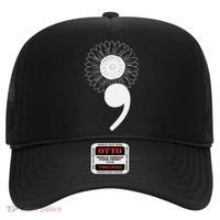 Mental Health Sunflower Semicolon Hat thumb 0