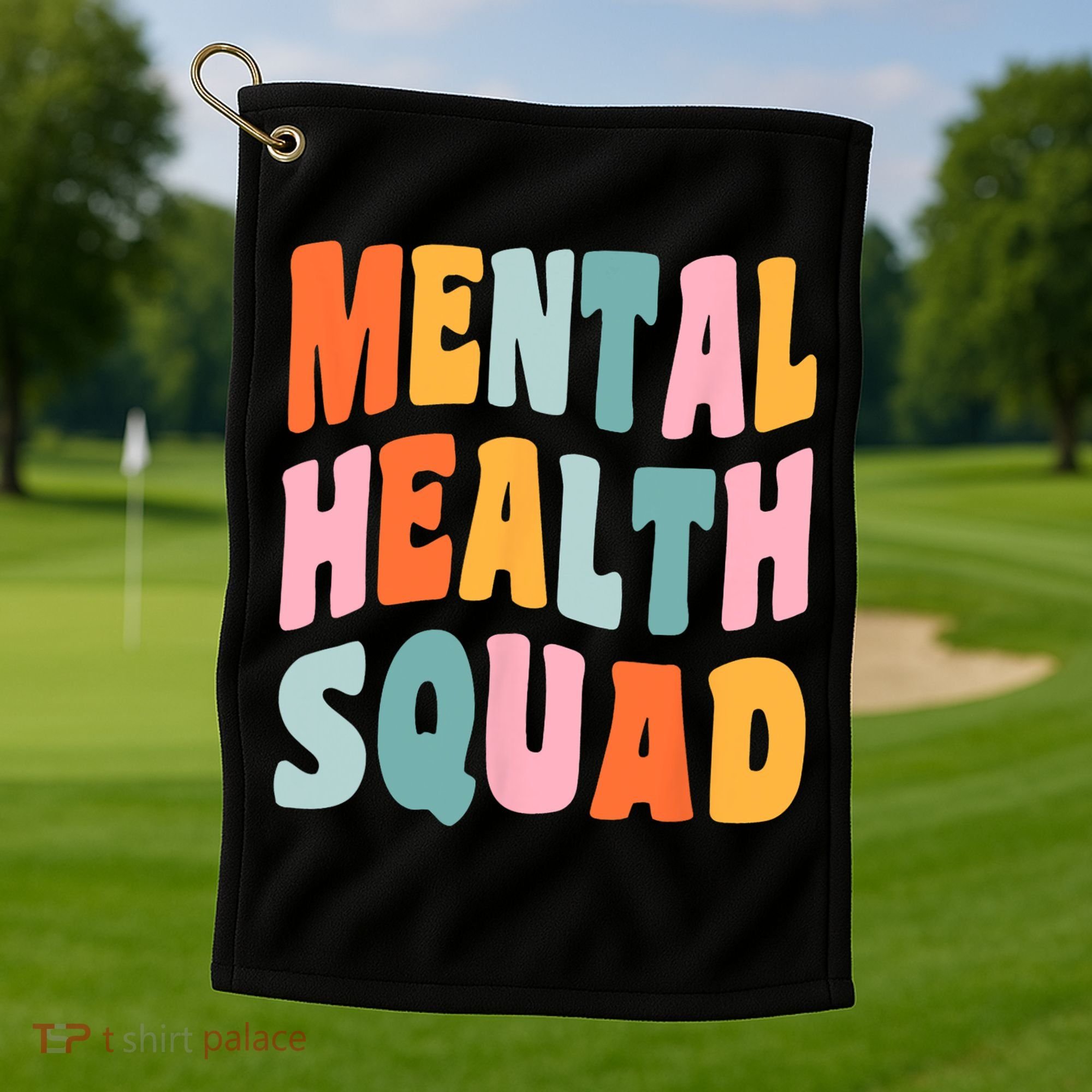 Mental Health Squad Awareness Golf Towel