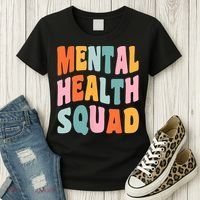 Mental Health Squad Awareness Women's T-Shirt thumb 3