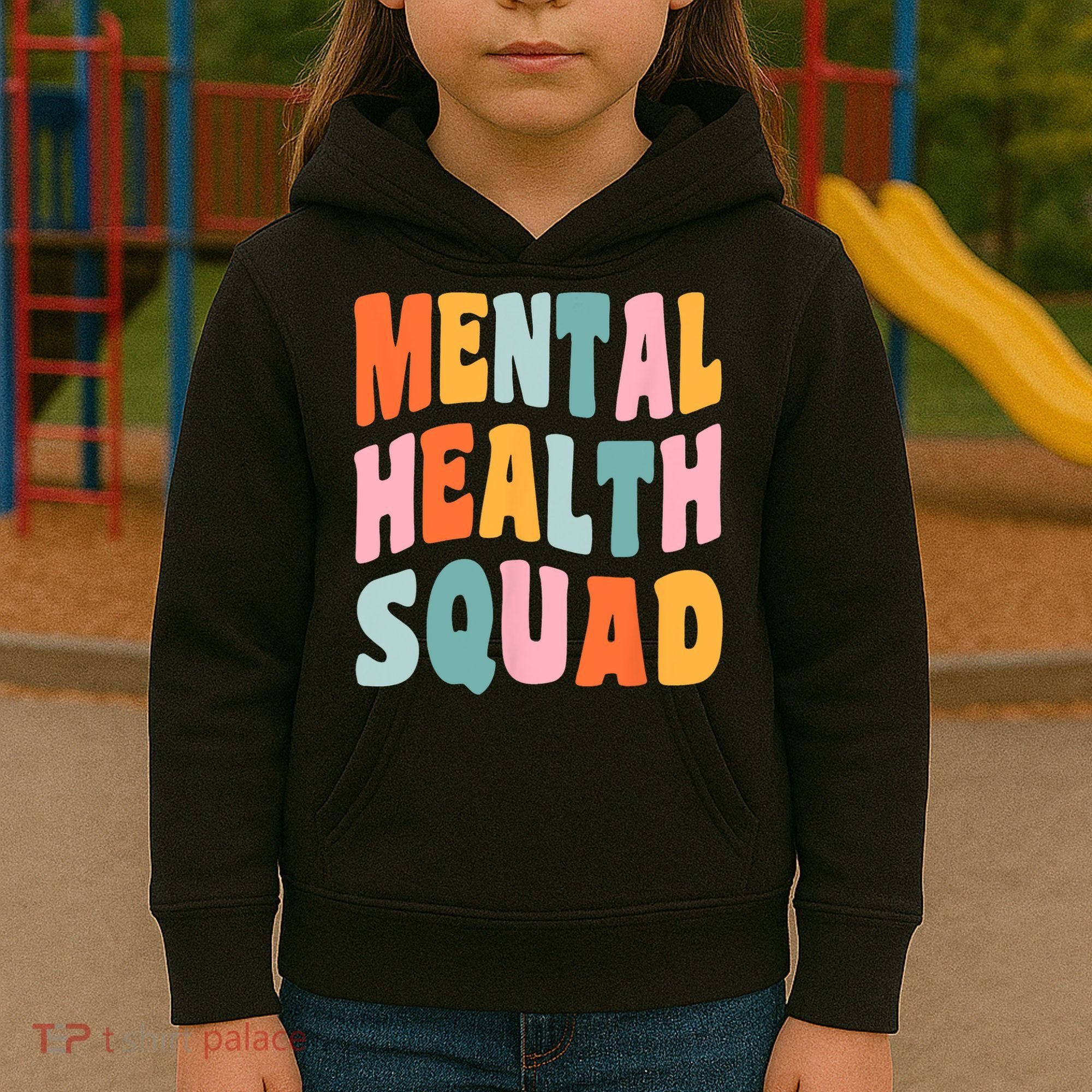 Mental Health Squad Awareness Kids Hoodie