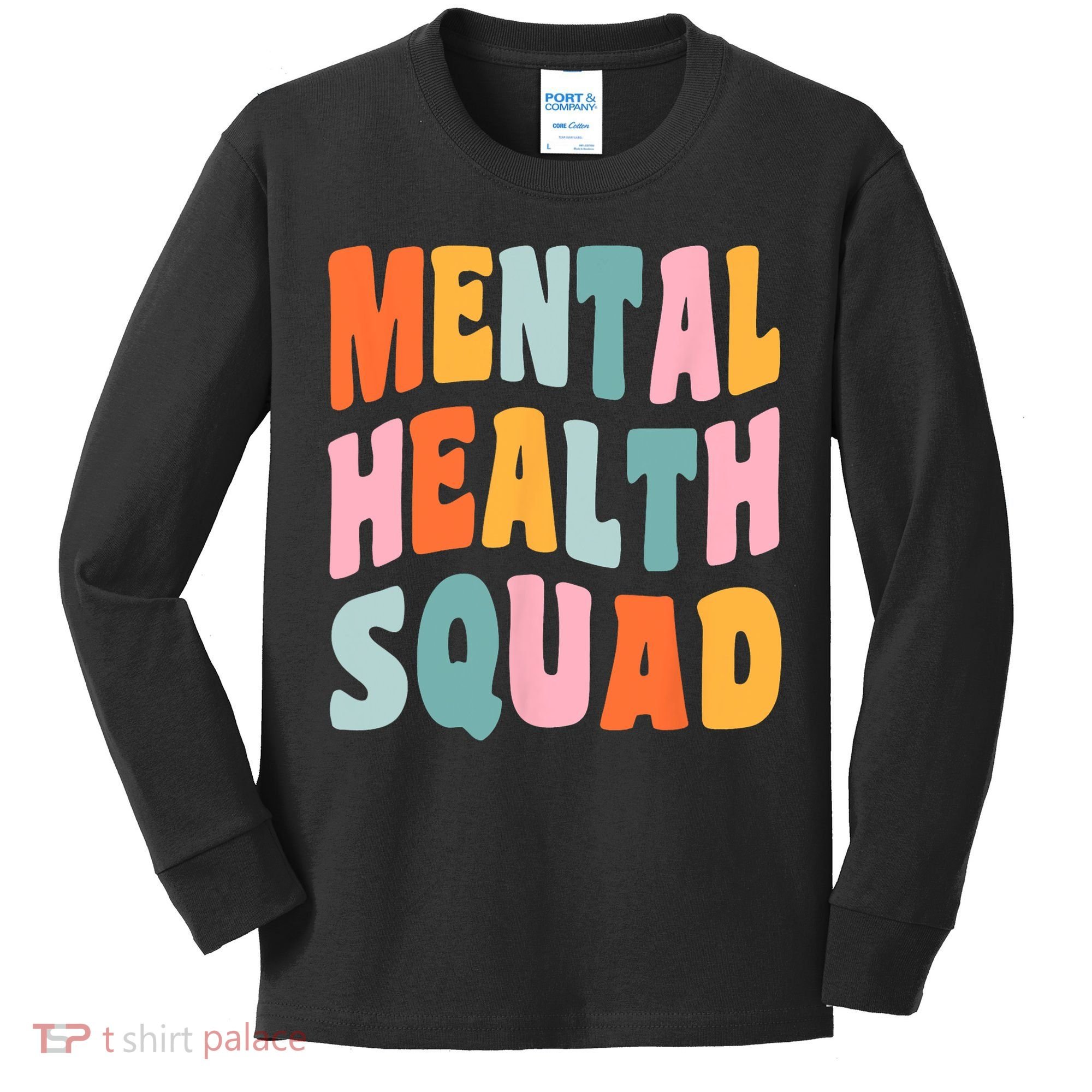 Mental Health Squad Awareness Kids Long Sleeve Shirt