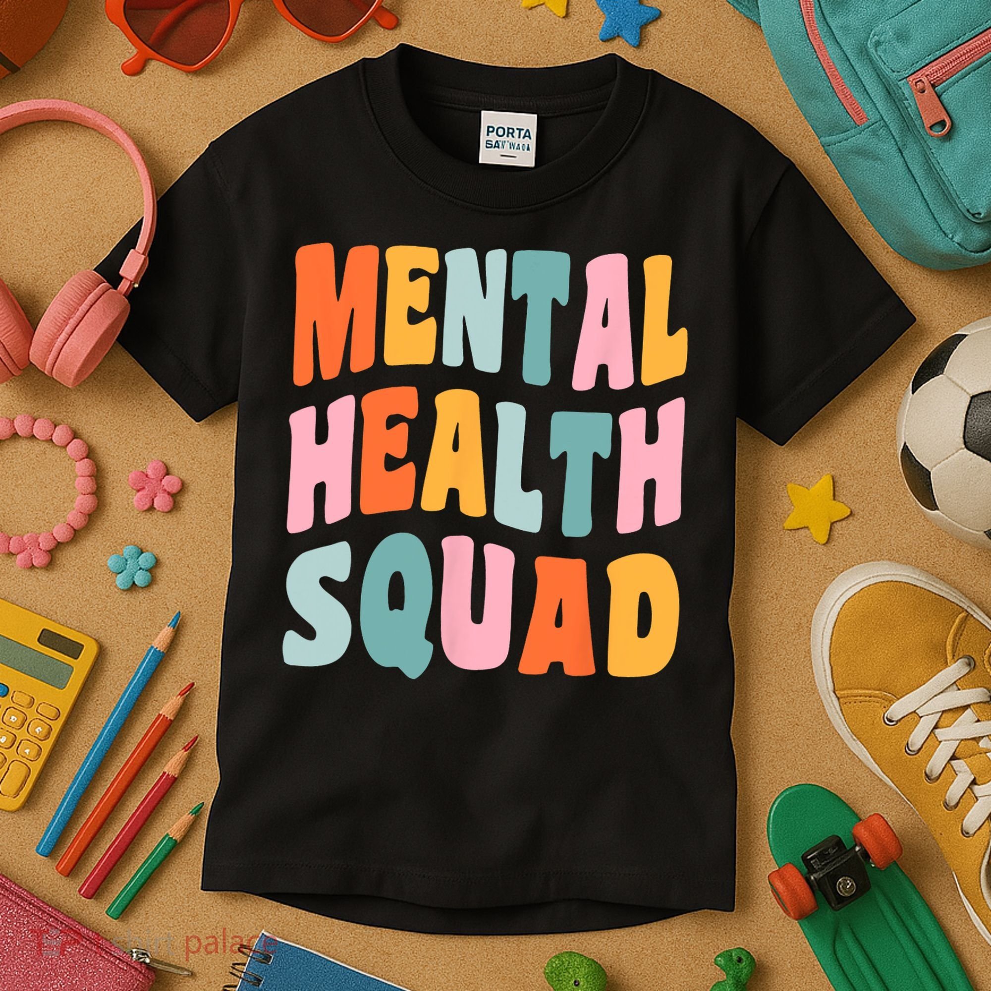 Mental Health Squad Awareness Kids T-Shirt