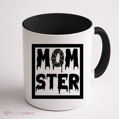 Momster Halloween Spooky Mom Coffee Mug back