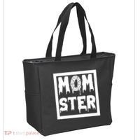Momster Halloween Spooky Mom Tote Bag thumb 2