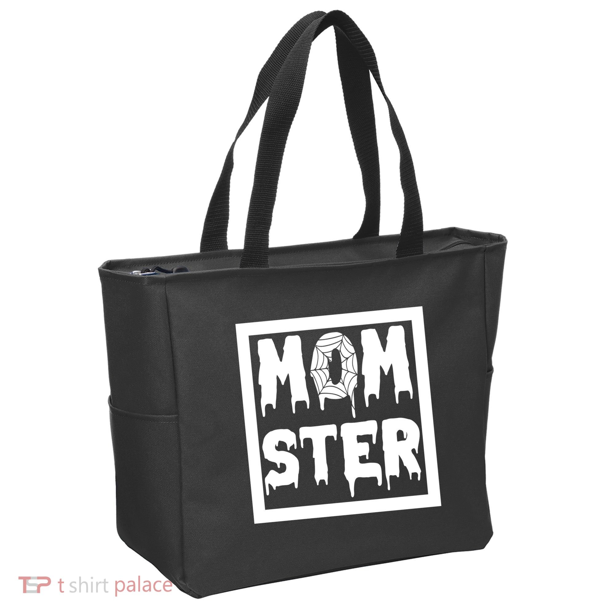Momster Halloween Spooky Mom Tote Bag