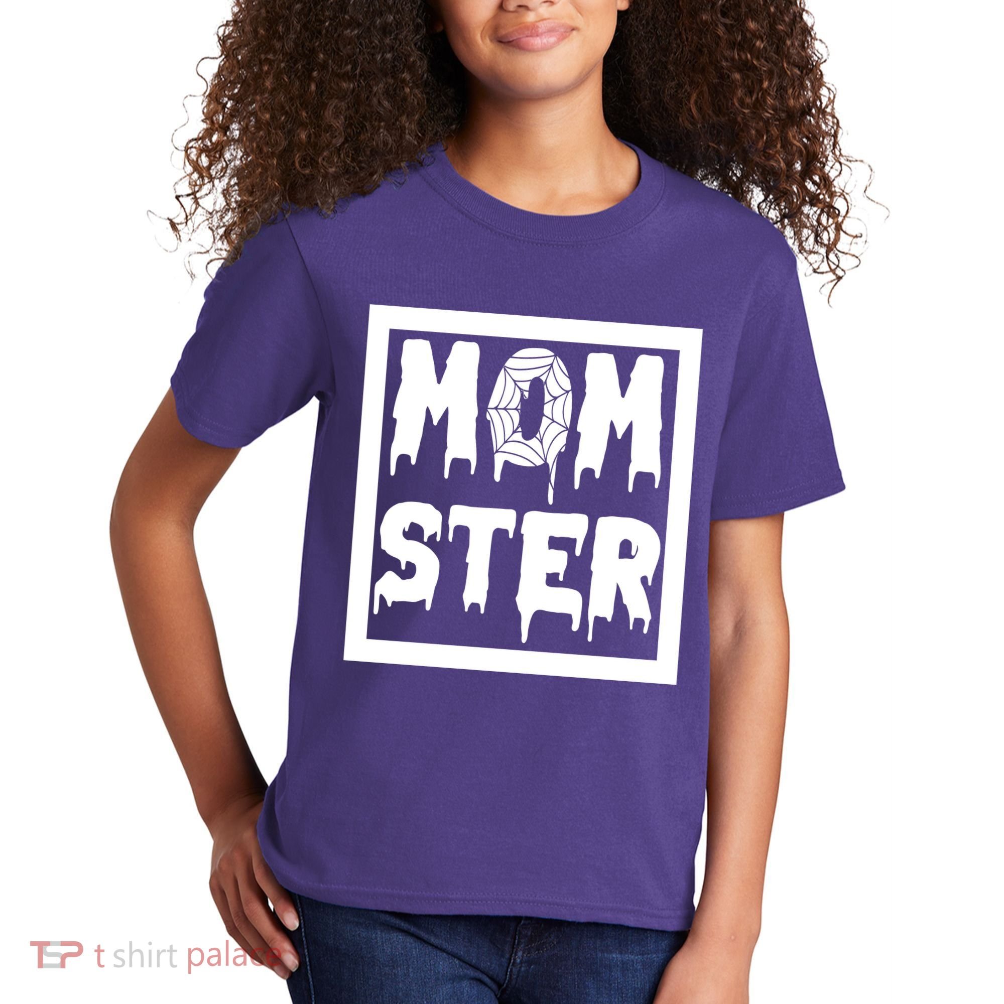 Momster Halloween Spooky Mom Kids T-Shirt