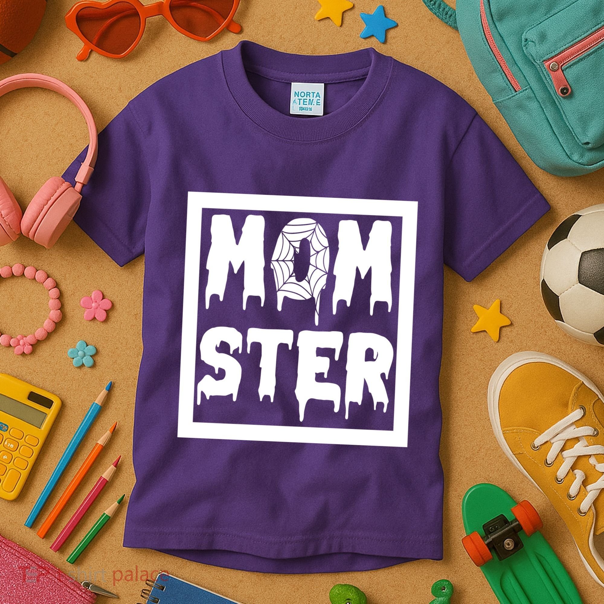 Momster Halloween Spooky Mom Kids T-Shirt