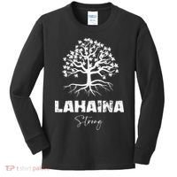 Maui Hawaii Strong Maui Wildfire Lahaina Survivor Kids Long Sleeve Shirt thumb 0