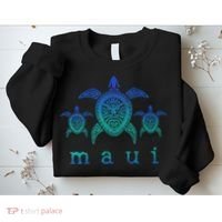 Maui Hawaii Sea Turtles Hawaiian Scuba Diving Souvenir Sweatshirt thumb 2