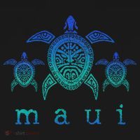 Maui Hawaii Sea Turtles Hawaiian Scuba Diving Souvenir Women's Hoodie thumb 2
