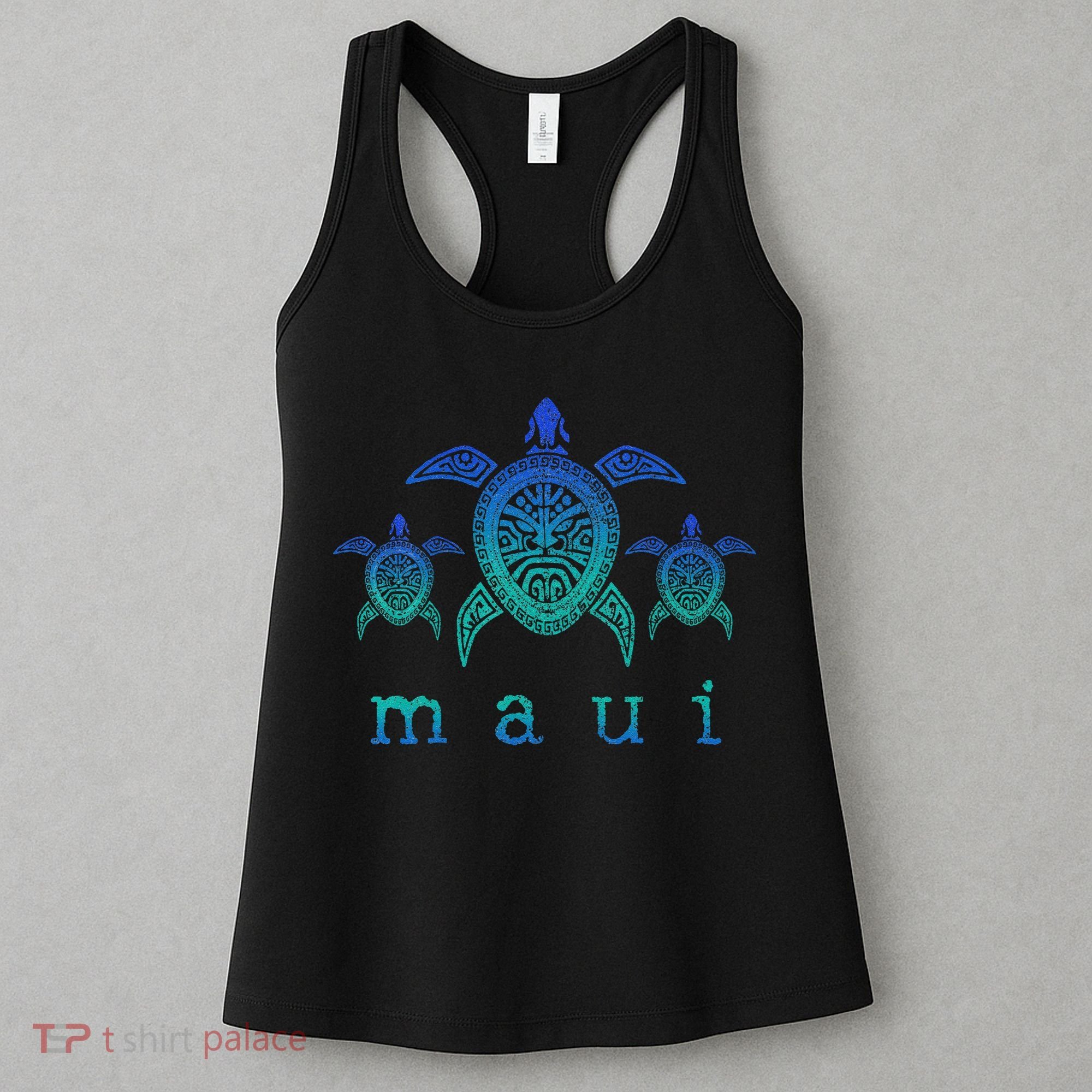 Maui Hawaii Sea Turtles Hawaiian Scuba Diving Souvenir Women's Tank Top