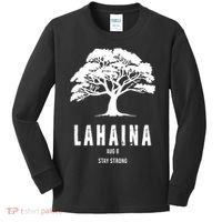 Maui Hawaii Strong Maui Wildfire Lahaina Survivor Kids Long Sleeve Shirt thumb 0