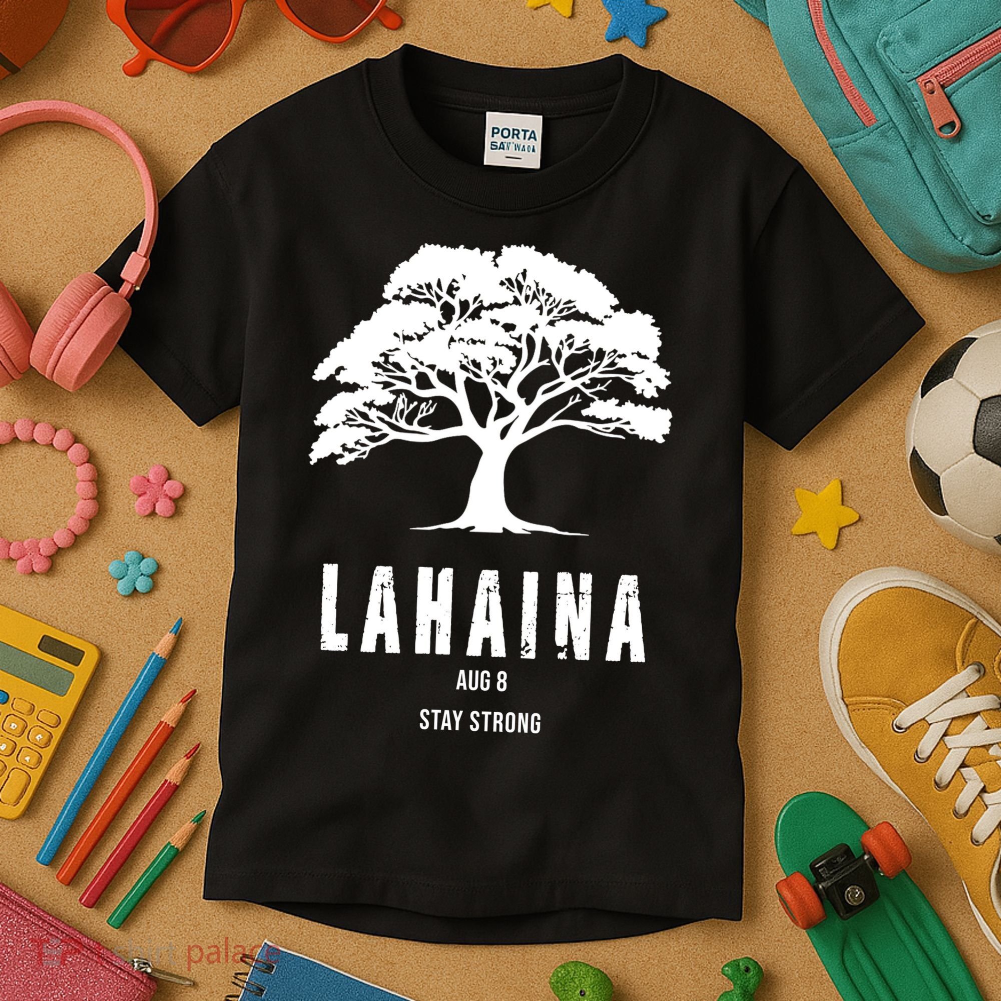 Maui Hawaii Strong Maui Wildfire Lahaina Survivor Kids T-Shirt