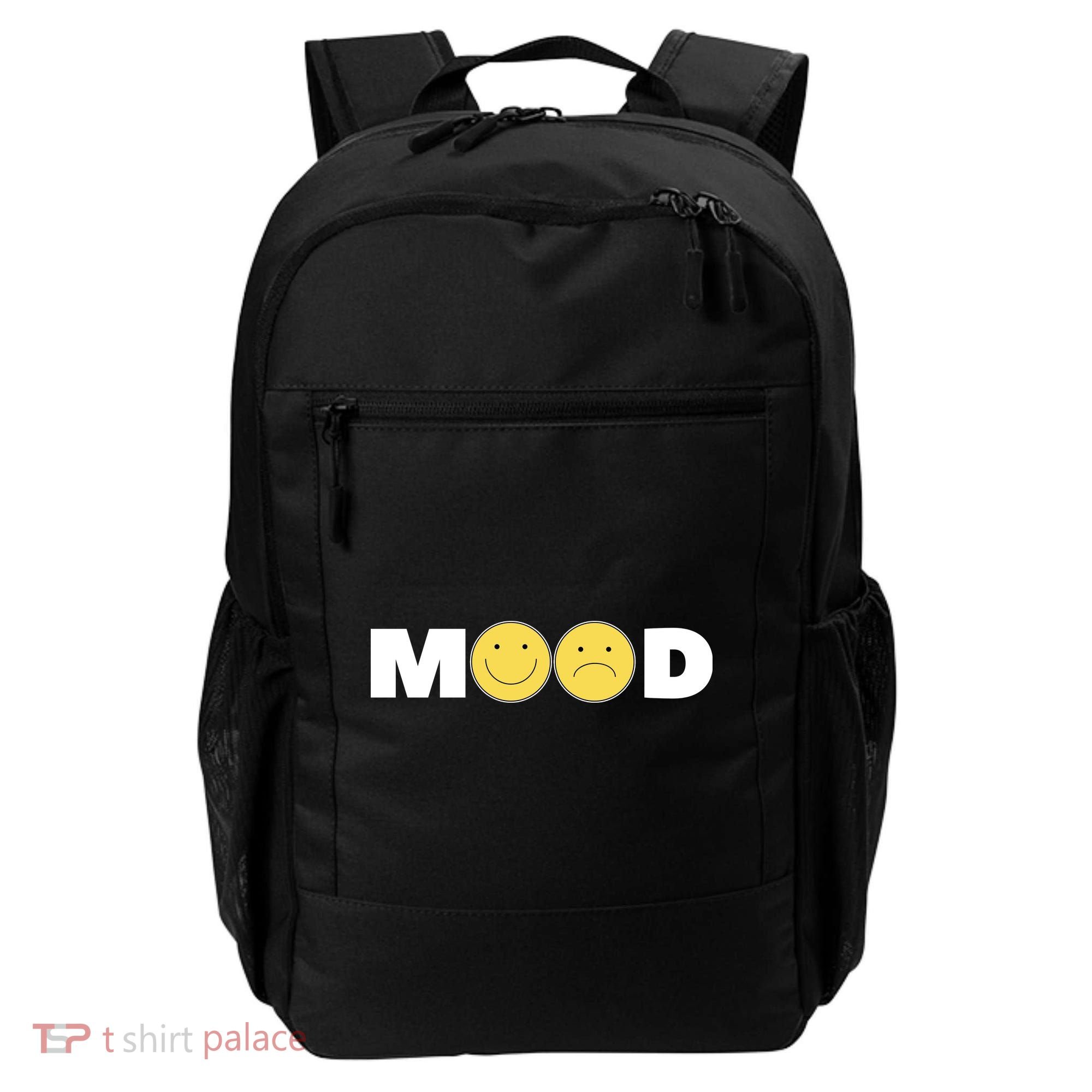 Mood Happy Sad Smile Face Backpack