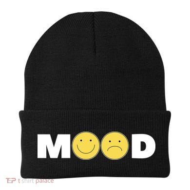Mood Happy Sad Smile Face Beanie