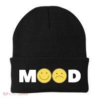 Mood Happy Sad Smile Face Beanie thumb 0