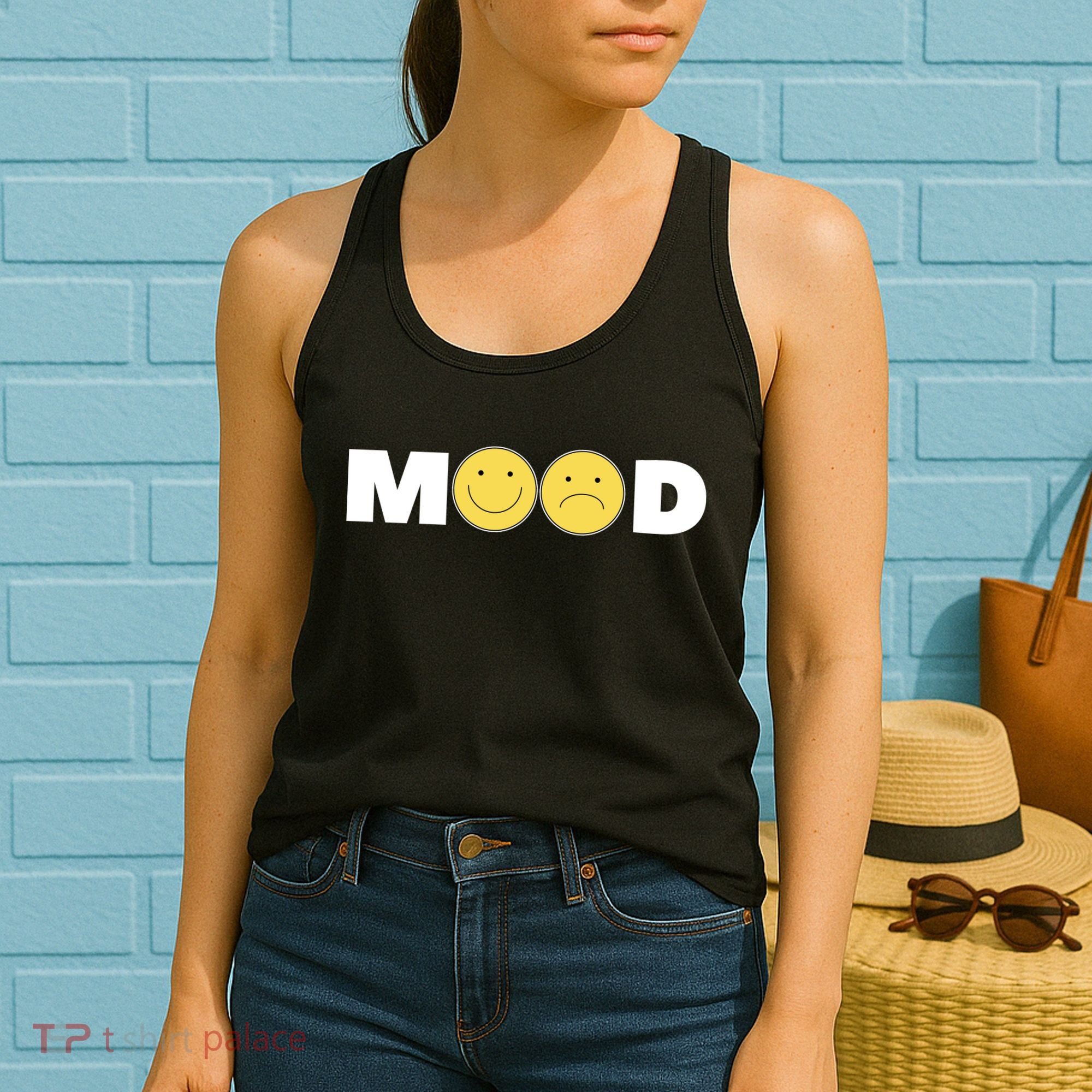 Mood Happy Sad Smile Face Women's Tank Top