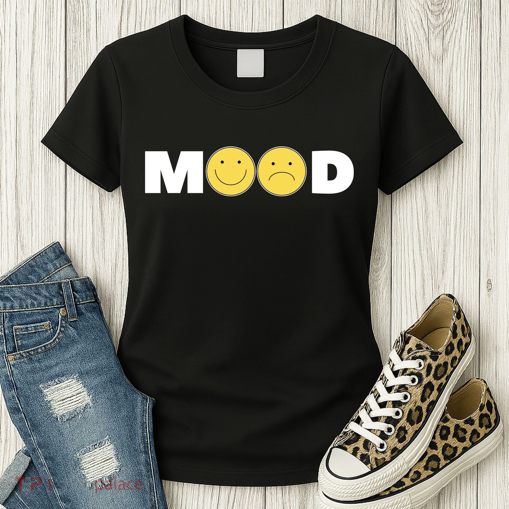 Mood Happy Sad Smile Face Women's T-Shirt