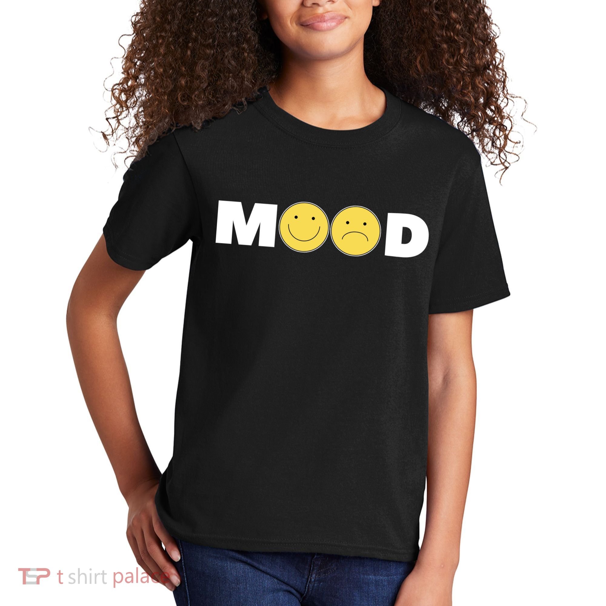 Mood Happy Sad Smile Face Kids T-Shirt