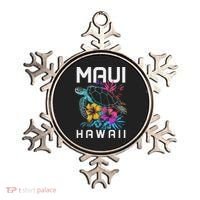 Maui Hawaii Sea Turtle Diving Flower Hawaii Souvenir Ornament thumb 0