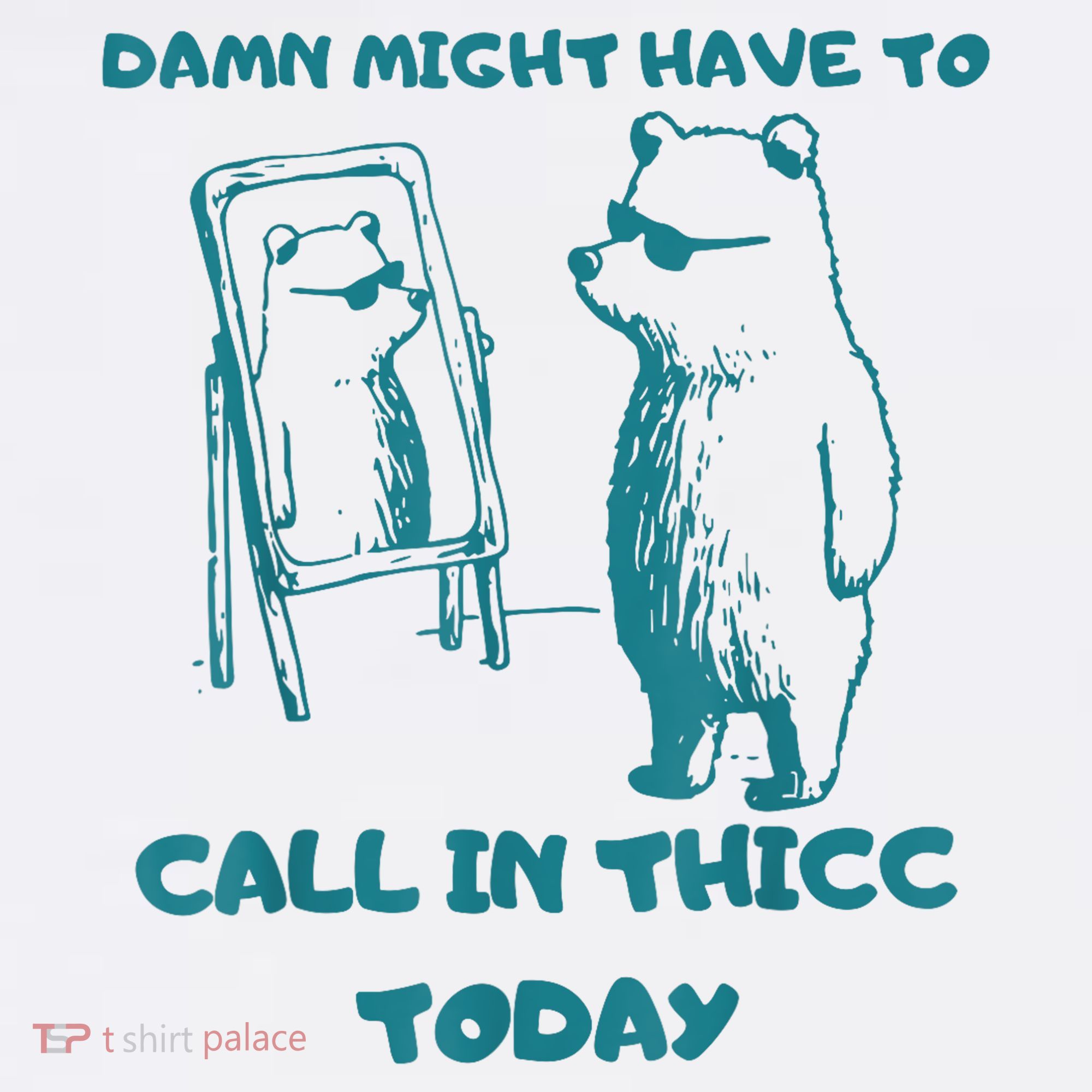Might Have To Call In Thicc Today Funny Saying Mousepad