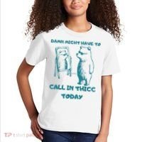 Might Have To Call In Thicc Today Funny Saying Kids T-Shirt thumb 2