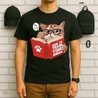 Meow How To Train Your Human Funny Cat T-Shirt thumb 6