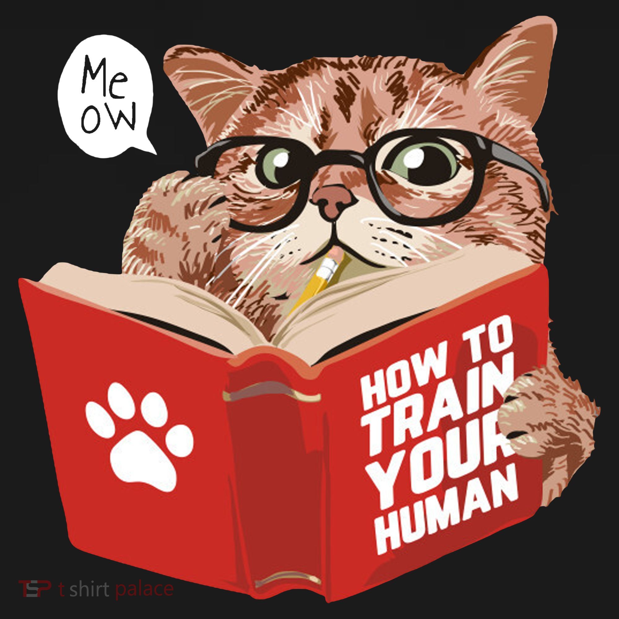 Meow How To Train Your Human Funny Cat Backpack