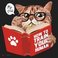 Meow How To Train Your Human Funny Cat Tumbler thumb 3