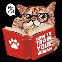 Meow How To Train Your Human Funny Cat Tank Top thumb 6