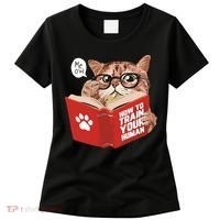 Meow How To Train Your Human Funny Cat Women's T-Shirt thumb 0