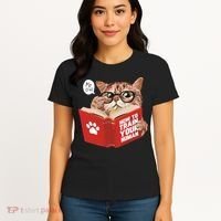 Meow How To Train Your Human Funny Cat Women's T-Shirt thumb 4