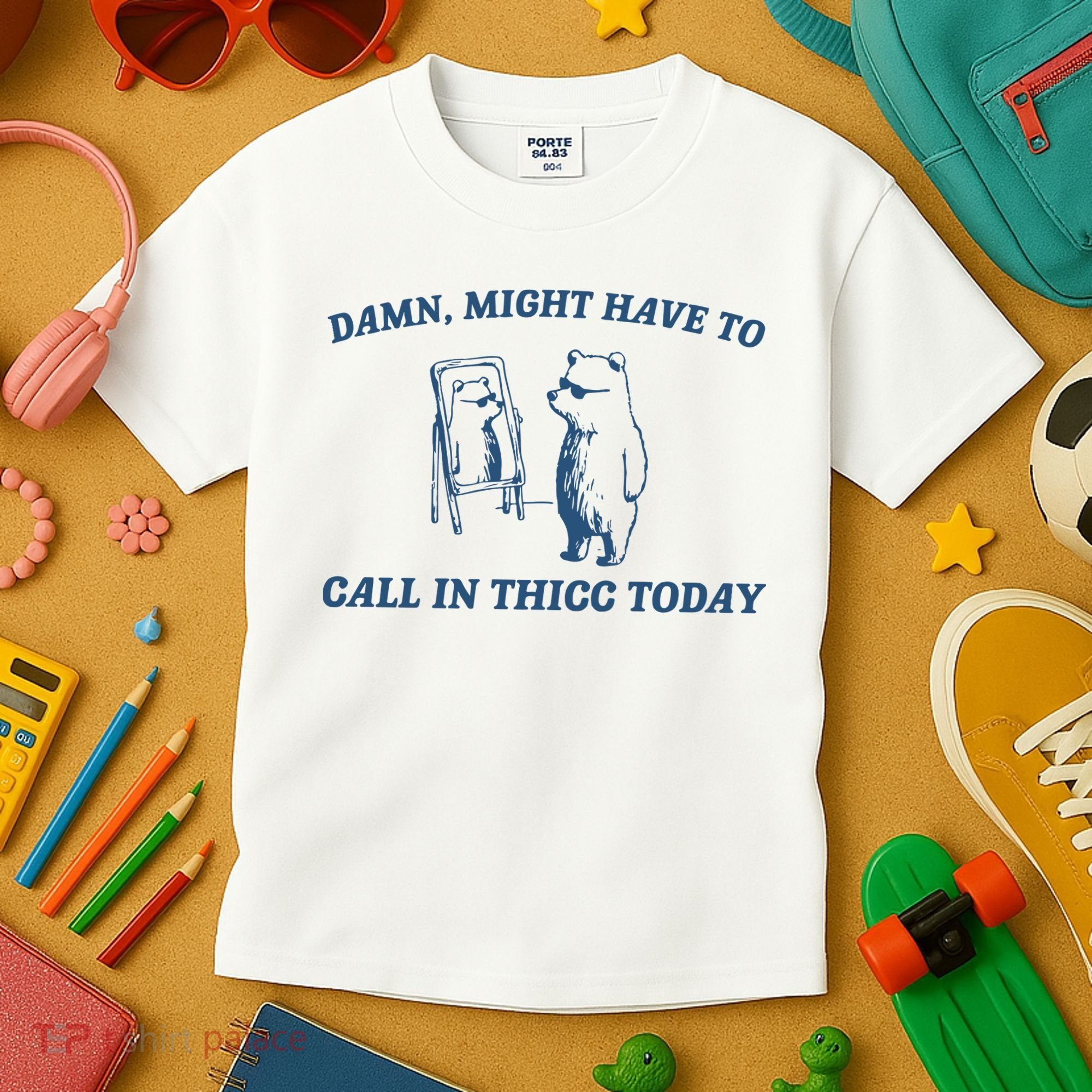Might Have To Call In Thicc Today Kids T-Shirt