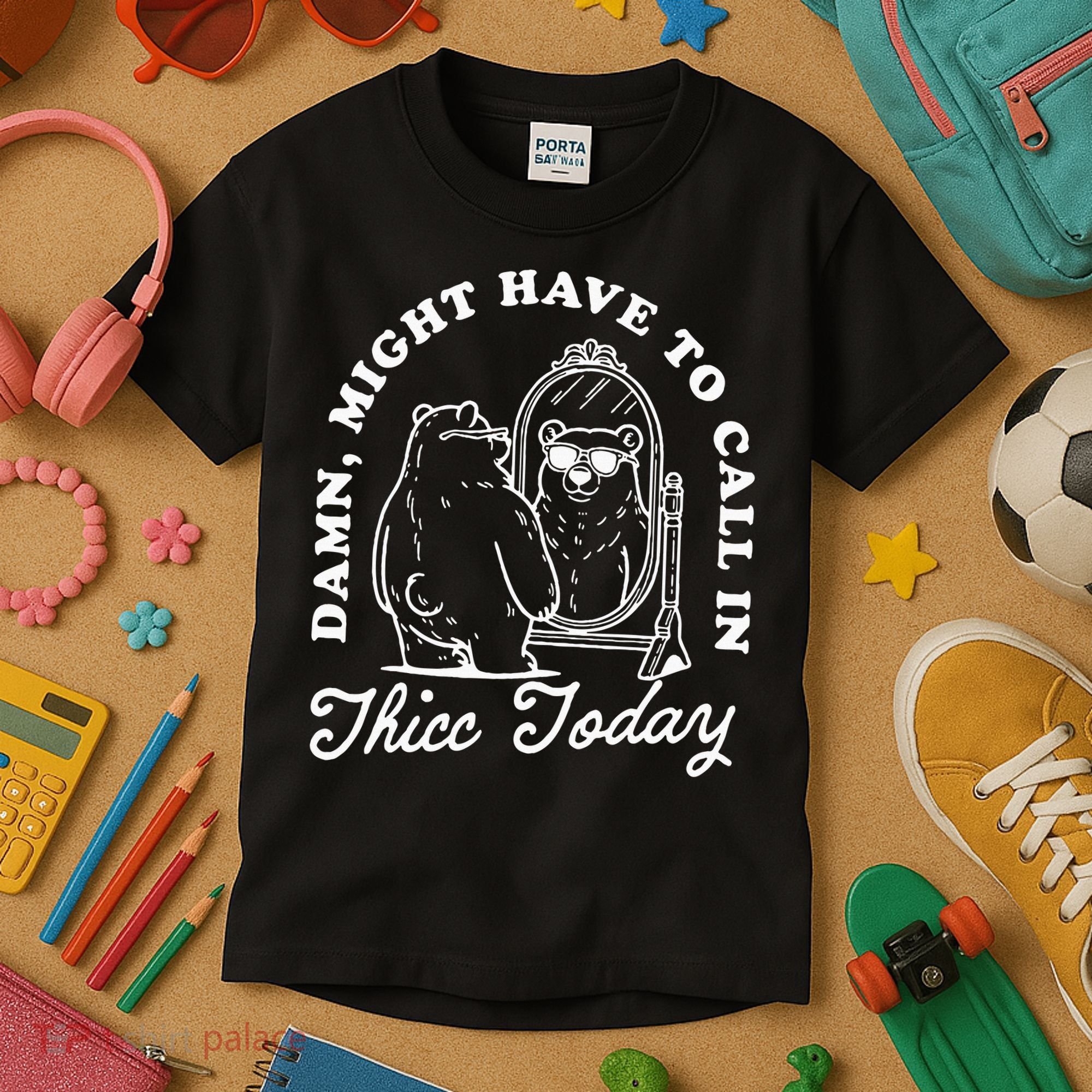 Might Have To Call In Thicc Today Kids T-Shirt