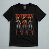 Melanin History Texas Howdy Black Cowgirl Western Rodeo Gift T-Shirt thumb 5
