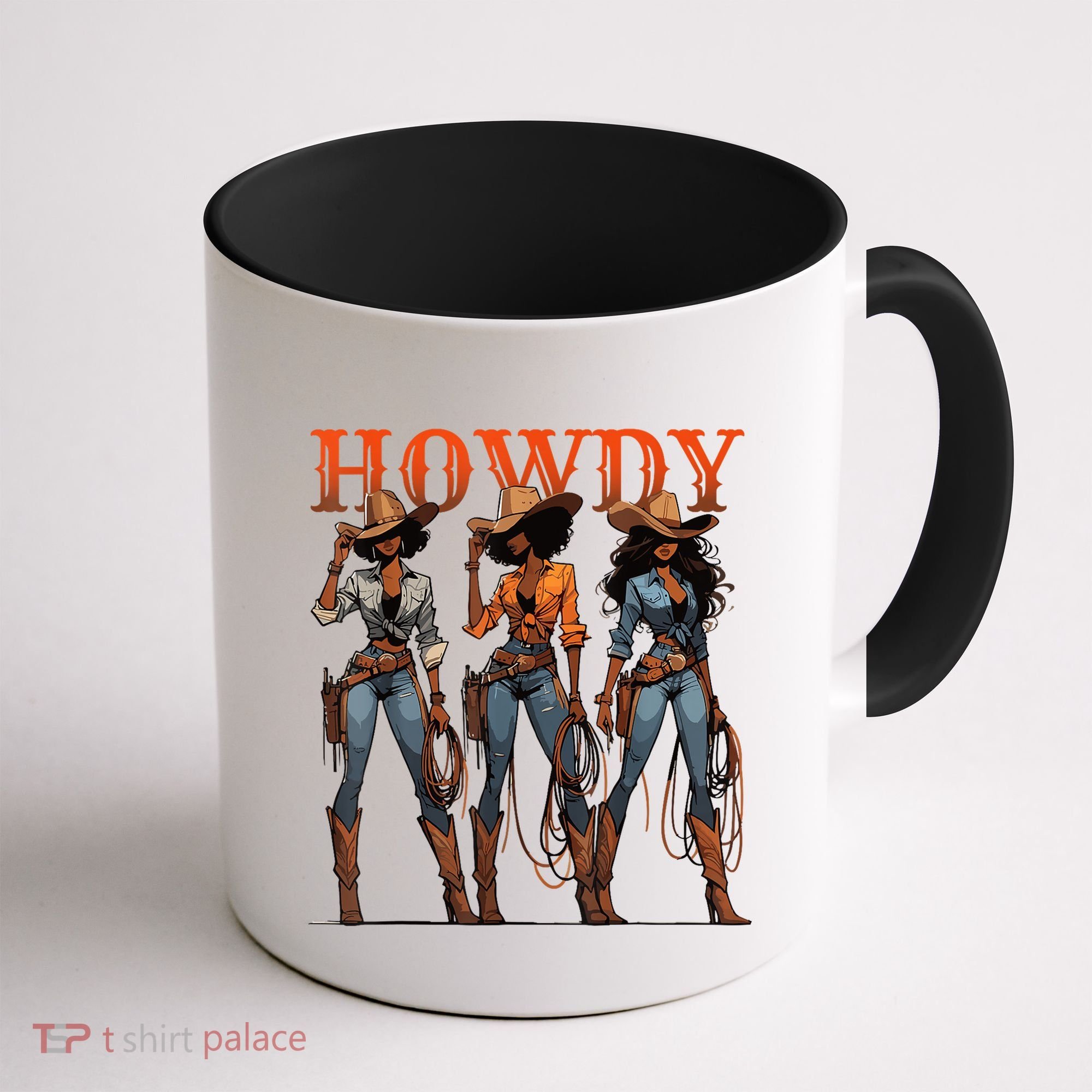 Melanin History Texas Howdy Black Cowgirl Western Rodeo Gift Coffee Mug