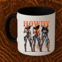 Melanin History Texas Howdy Black Cowgirl Western Rodeo Gift Coffee Mug thumb 2