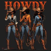 Melanin History Texas Howdy Black Cowgirl Western Rodeo Gift Beanie thumb 2