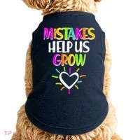Mistakes Helps Us Grow Doggie Tank thumb 0