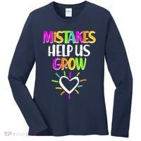 Mistakes Helps Us Grow Women's Long Sleeve Shirt thumb 0