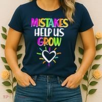 Mistakes Helps Us Grow Women's T-Shirt thumb 2
