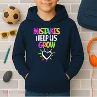 Mistakes Helps Us Grow Kids Hoodie thumb 2