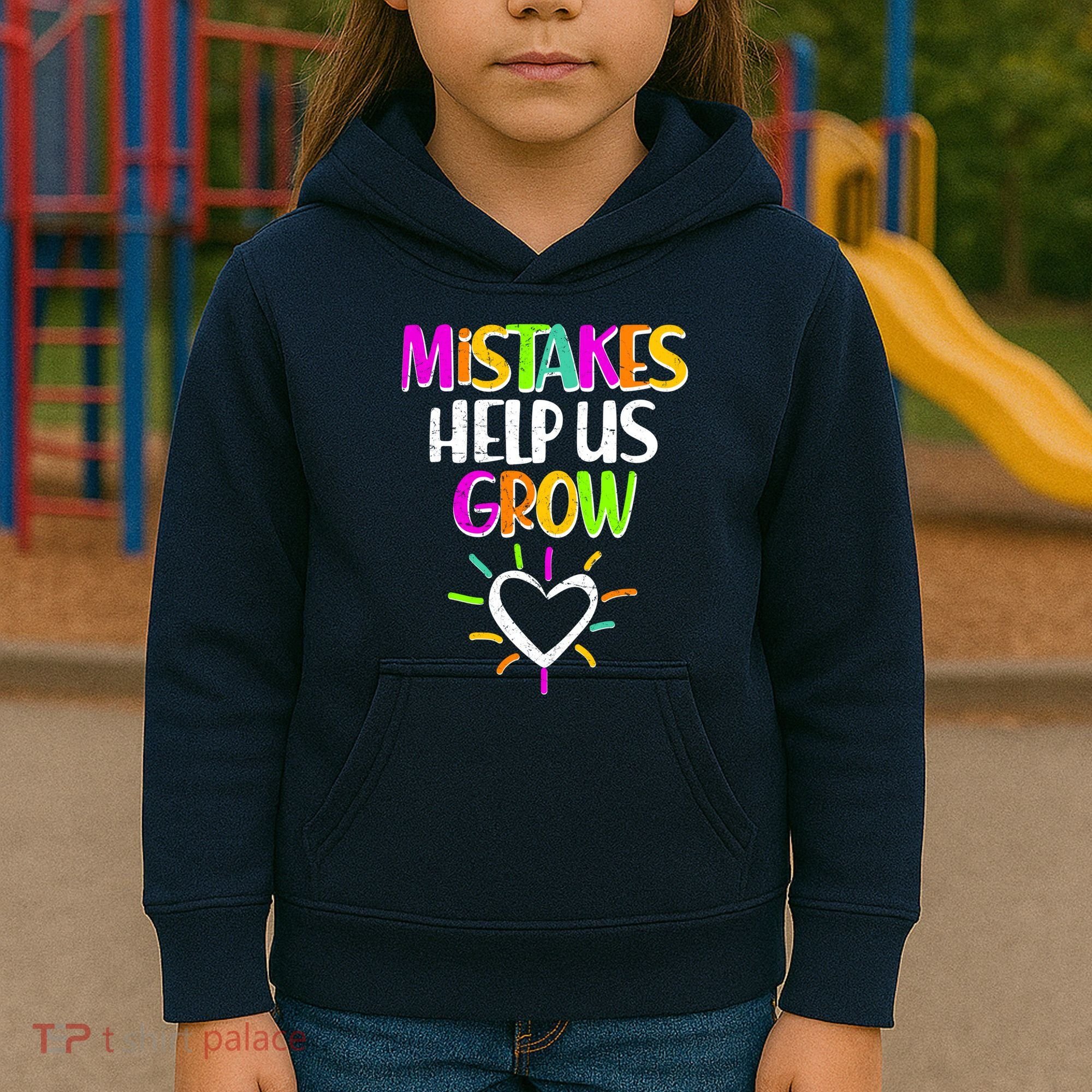 Mistakes Helps Us Grow Kids Hoodie