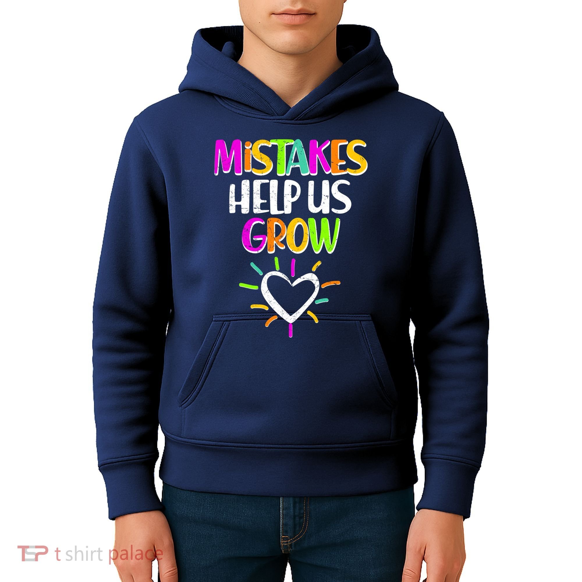 Mistakes Helps Us Grow Kids Hoodie