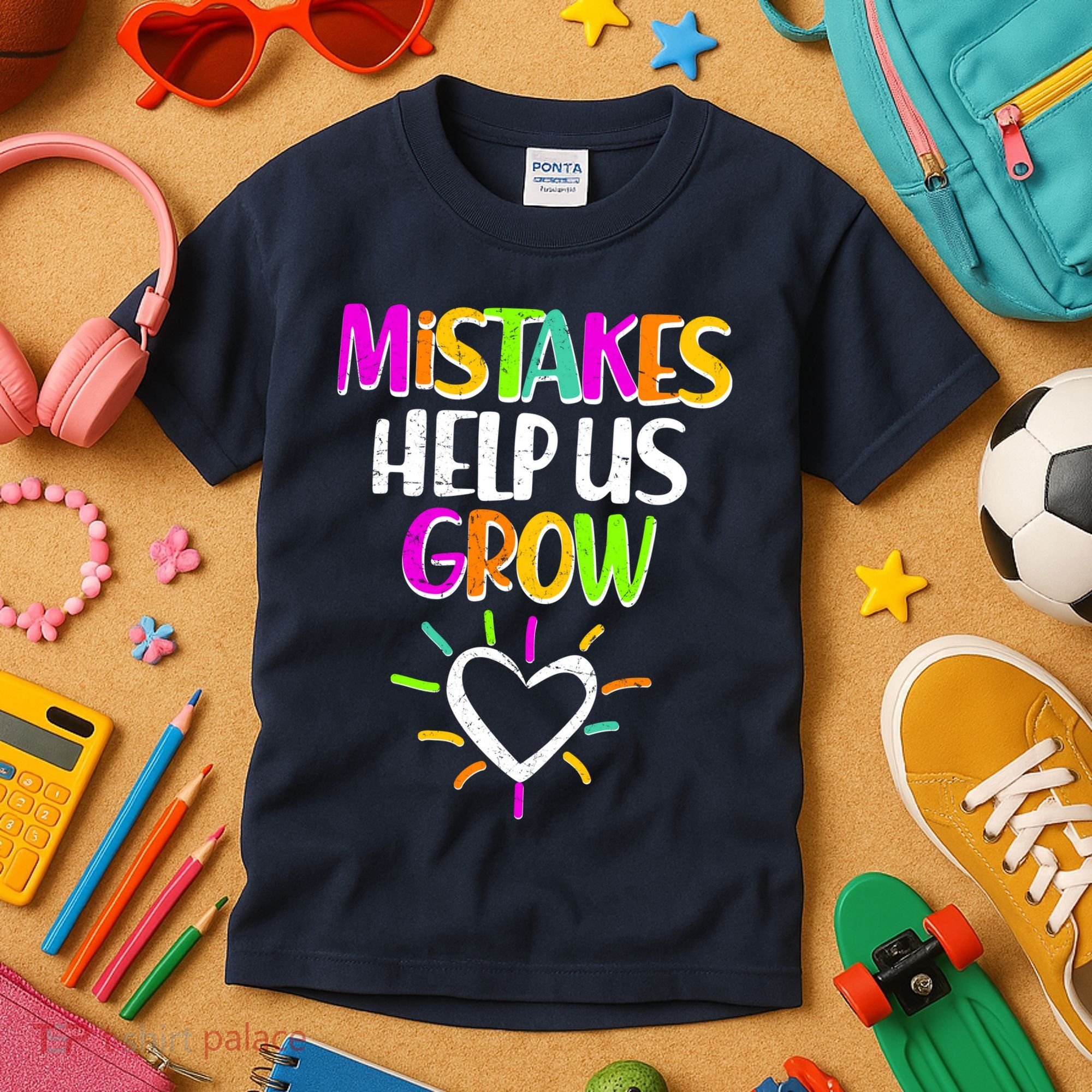 Mistakes Helps Us Grow Kids T-Shirt