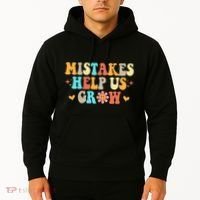 Mistakes Help Us Grow Positive Quote Hoodie thumb 2