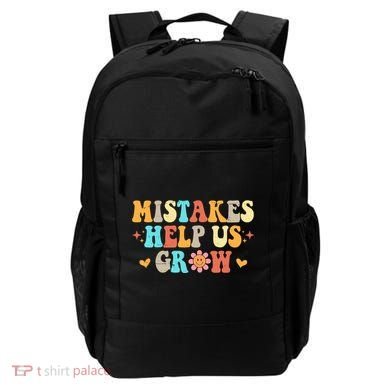 Mistakes Help Us Grow Positive Quote Backpack